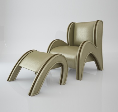  现代休闲椅子3d模型 