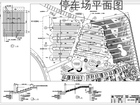 停车场平面图cadcad施工图