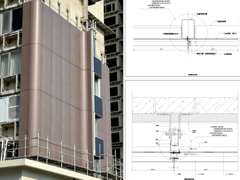 铝板幕墙节点CAD施工图cad施工图