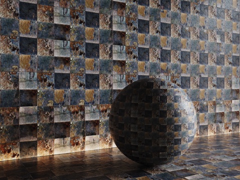  现代瓷砖 厨房瓷砖 洗手间瓷砖 地砖 墙砖 花砖3d模型 