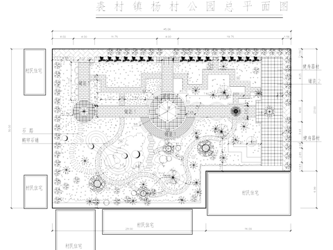 村民休闲文化公园乡村广场景观CAD施工图cad施工图