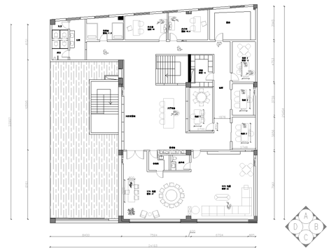  茶楼 茶馆  最新全套施工图合集cad施工图 
