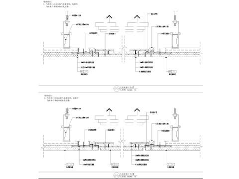 天花吊顶检修口窗帘盒节点大样详图CAD施工图cad施工图