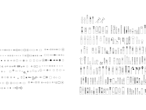 景观灯具草坪灯庭院灯灯柱图块图库CAD施工图cad施工图