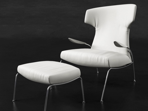  现代休闲椅组合3d模型 