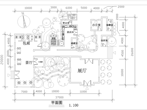 茶楼 茶馆  最新全套施工图合集cad施工图