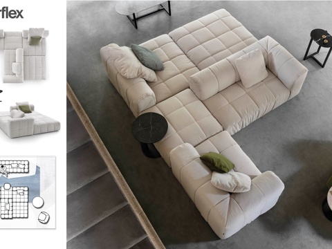 意大利Arflex家居cad+图册cad施工图