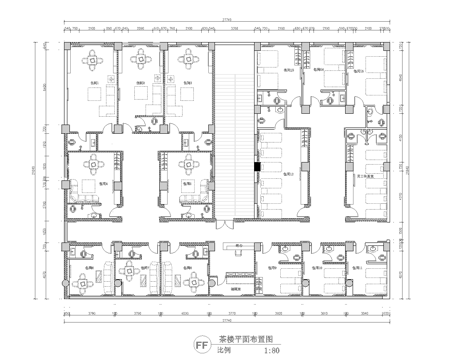 茶楼 茶馆  最新全套施工图合集cad施工图