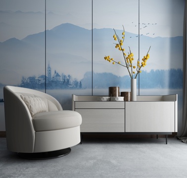  中式沙发茶几组合3d模型 