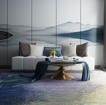  现代沙发茶几组合3d模型 