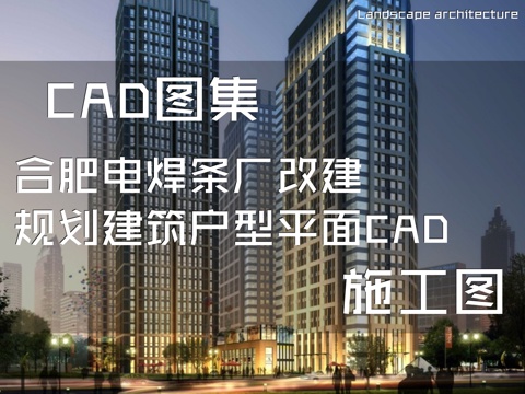 合肥电焊条厂改建规划建筑户型平面CAD施工图cad施工图