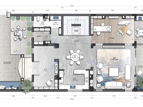 四层别墅平面CAD施工图cad施工图