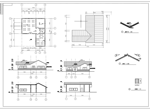 茶楼 茶馆  最新全套施工图合集cad施工图