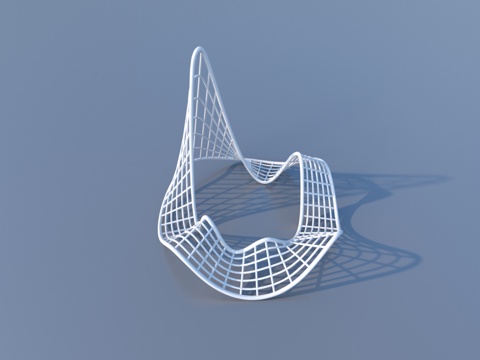  镂空 抽象 穹顶 异形廊架3d模型 