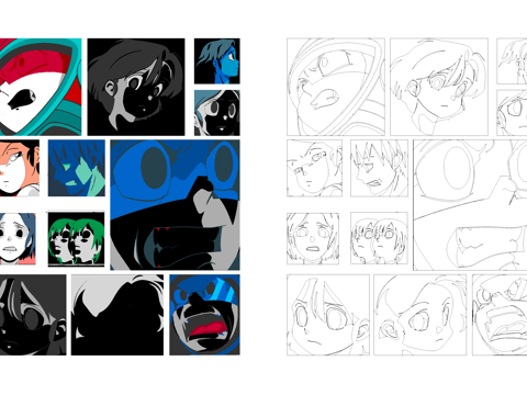 Aokizy洛克人卡通角色人物挂画CAD图块图库cad施工图