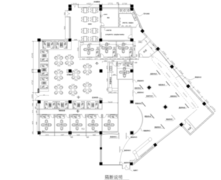1000平茶楼 茶馆  最新全套施工图合集cad施工图