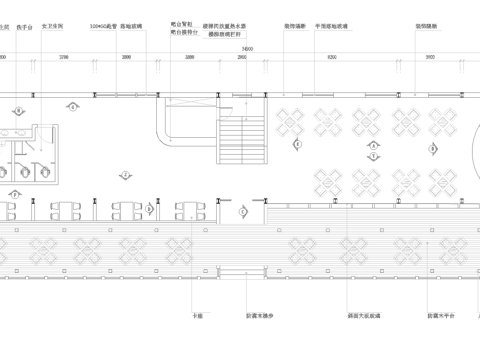  茶楼 茶馆  最新全套施工图合集cad施工图 
