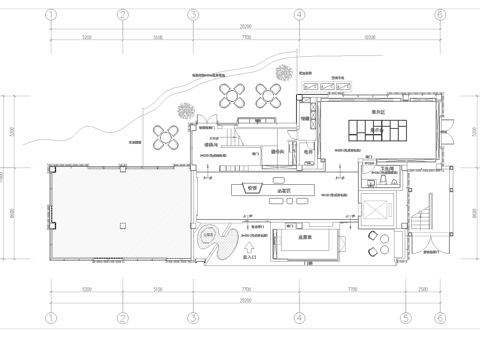 茶楼 茶馆  最新全套施工图合集cad施工图
