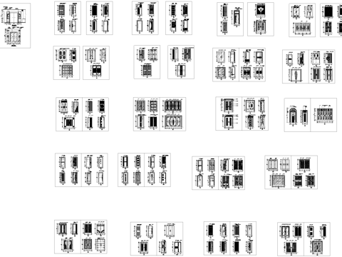 门节点大样详图CAD施工图cad施工图