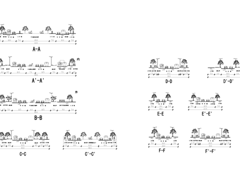 市政标准道路断面图CAD施工图cad施工图cad施工图
