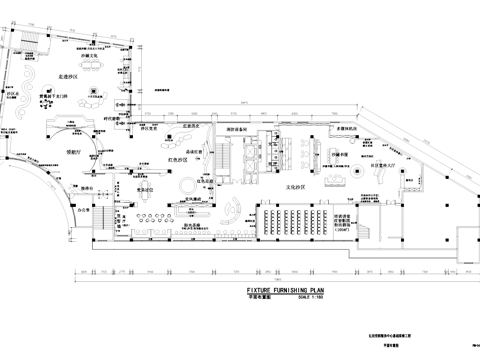 红岩党群服务中心室内工装CAD施工图cad施工图