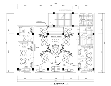 茶楼 茶馆  最新全套施工图合集cad施工图