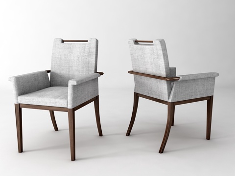  新中式休闲椅3d模型 