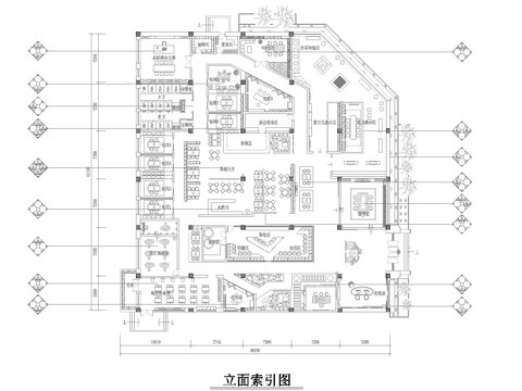 1200平茶楼 茶馆  最新全套施工图合集cad施工图