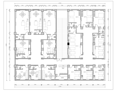 茶楼 茶馆  最新平面施工图合集cad施工图