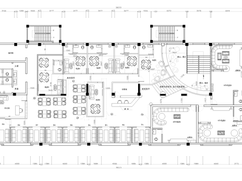  茶楼 茶馆  最新全套施工图合集cad施工图 