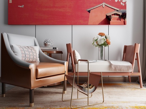  现代家居组合3d模型 