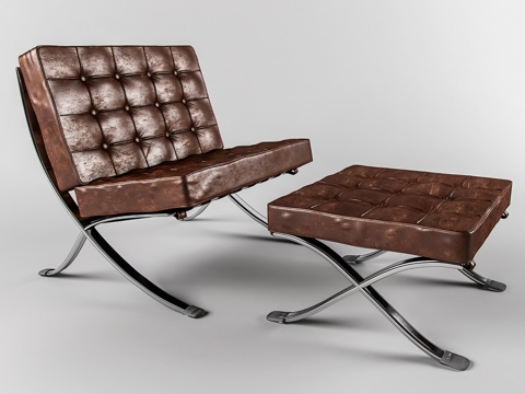  现代休闲椅子3d模型 