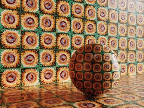 法式拼花瓷砖 厨房瓷砖 洗手间瓷砖 地砖 墙砖 花砖su模型