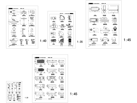 SPA美容美疗器械仪器设备工具CAD图块图库cad施工图