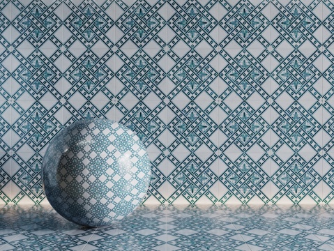  法式拼花瓷砖 厨房瓷砖 洗手间瓷砖 地砖 墙砖 花砖3d模型 