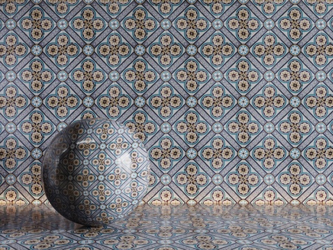  法式拼花瓷砖 厨房瓷砖 洗手间瓷砖 地砖 墙砖 花砖3d模型 