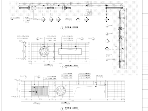 新中式镂空窗花雕花景墙CAD施工详图cad施工图