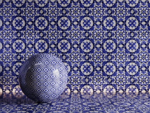 法式拼花瓷砖 厨房瓷砖 洗手间瓷砖 地砖 墙砖 花砖su模型