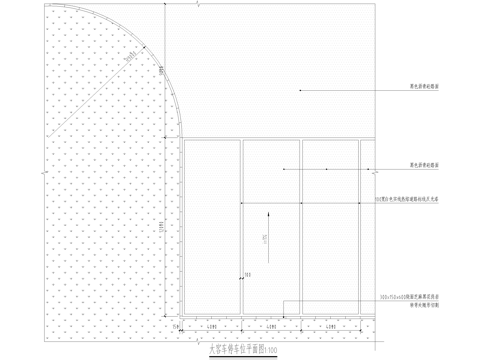 大客车沥青停车位平面图cad施工图