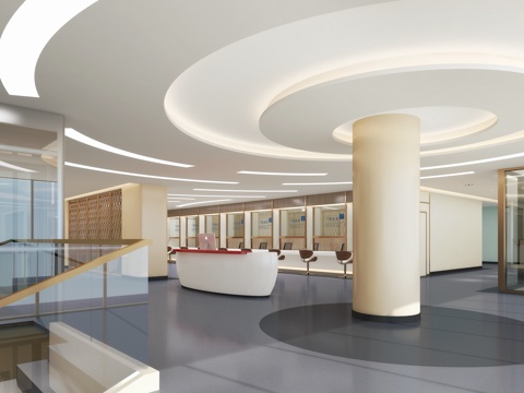  医院采血区3d模型 