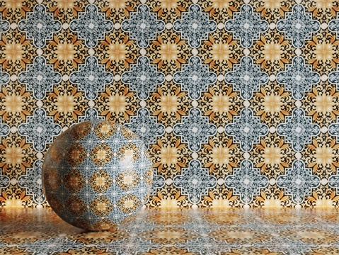 法式拼花瓷砖 厨房瓷砖 洗手间瓷砖 地砖 墙砖 花砖su模型