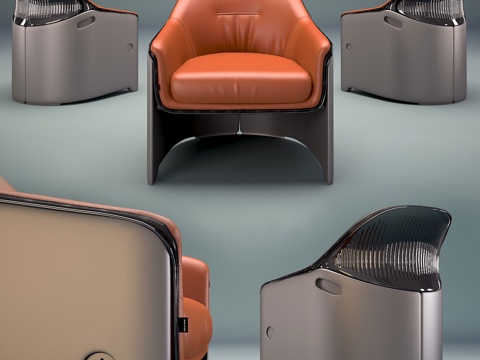  现代椅子 休闲椅 休闲沙发3d模型 