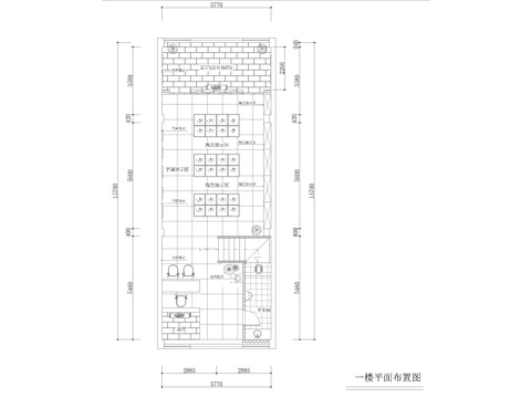 三层茶叶店平面方案cad施工图