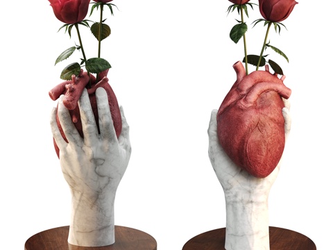  雕塑摆件3d模型 