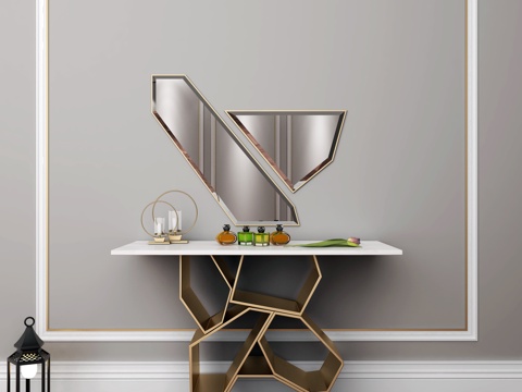  现代给下装饰台3d模型 