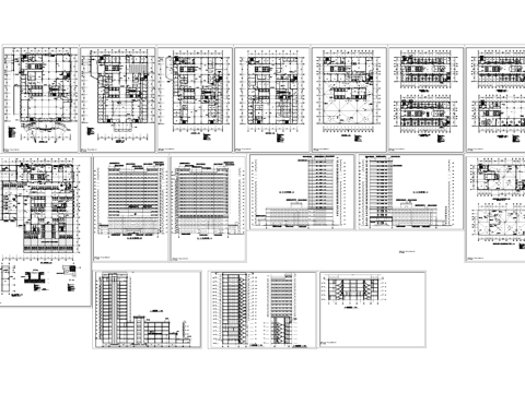 18层中医院门诊住院综合楼建筑CAD施工图全套cad施工图