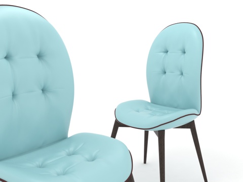  现代皮革单椅3D模型3d模型 