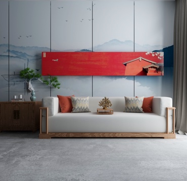  中式沙发组合3d模型 