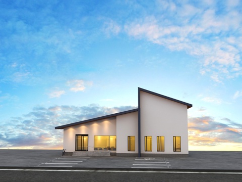  别墅 建筑 诊所商店 农村建筑3d模型 