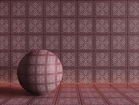 法式拼花瓷砖 厨房瓷砖 洗手间瓷砖 地砖 墙砖 花砖su模型